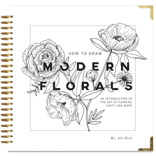 How draw modern florals - draw, an